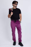 Barabas Men's Casual Street Medusa Greek Pattern Tracksuits JJ900 Purple