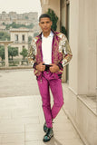 Barabas Wholesale Men's Casual Street Luxury Loungewear JJ900 Purple