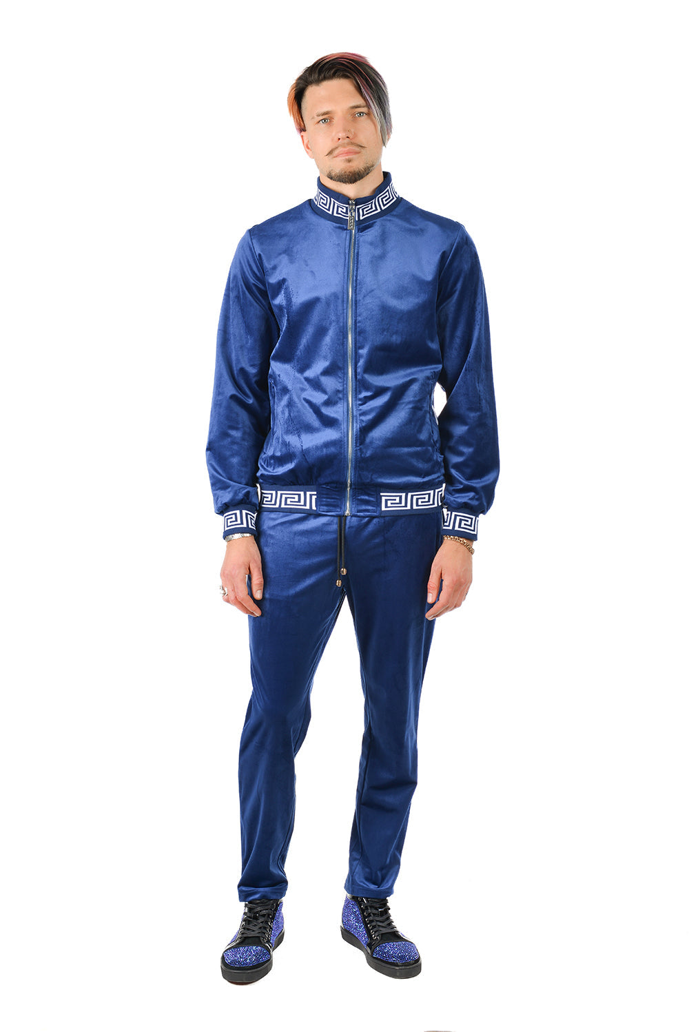 Barabas Wholesale Men's Casual Street Luxury Loungewear JJ900 Royal