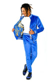 Barabas Wholesale Men's Casual Street Luxury Loungewear Royal Blue JJ900