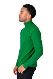 Barabas Wholesale Men's Turtleneck Ribbed Basic Sweater LS2100 Emerald
