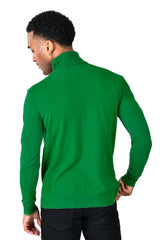 Barabas Wholesale Men's Turtleneck Ribbed Basic Sweater LS2100 Emerald