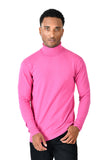 Barabas Wholesale Men's Turtleneck Ribbed Basic Sweater LS2100 Magenta