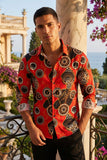 Ignite Circular Long Sleeve Shirt LS5116 Red
