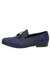 Barabas Wholesale Men's Rhinestone Sequin key Pattern Slip On Dress Shoes SH3085