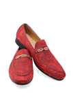 Barabas Wholesale Men's Greek Pattern Floral Baroque Prom Dress Shoes SH3100 Scarlet