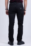BARABAS Men's Distressed Ripped Slim Fit  Denim Jeans SN8850 Black