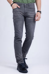 BARABAS Men's Distressed Ripped Slim Fit  Denim Jeans SN8850 Grey