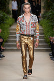 Barabas Wholesale Men's Luxury Medusa Floral Baroque Button Down Shirt SP13