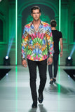 Barabas Wholesale Men's Feather Printed Design Luxury Long Sleeves Shirts SP15