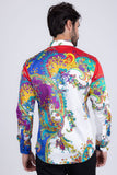 Barabas Wholesale Men's Floral Printed Multi Color Long Sleeve Shirts SP202