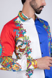 Barabas Wholesale Men's Floral Printed Multi Color Long Sleeve Shirts SP202