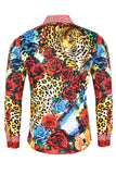 Barabas Wholesale Men's Rhinestone Baroque Greek Pattern Floral Shirts SPR609