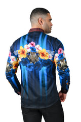 Barabas Wholesale Men's Rhinestone Floral Tiger Greek Pattern shirts SPR612
