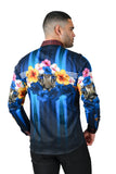 Barabas Wholesale Men's Rhinestone Floral Tiger Greek Pattern shirts SPR612