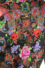 Barabas Wholesale Men's roses paisley graphic short sleeve shirt SS07 green