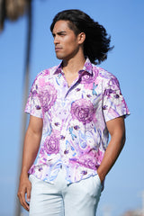 Barabas Wholesale Men's Medusa Paisley Floral Short Sleeve Shirt SS19