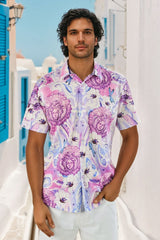 Barabas Wholesale Men's Medusa Paisley Floral Short Sleeve Shirt SS19