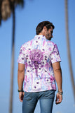 Barabas Wholesale Men's medusa paisley rhinestones short sleeve shirt SSR19