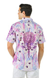 Barabas Wholesale Men's medusa paisley rhinestones graphic short sleeve shirt SSR19 multi