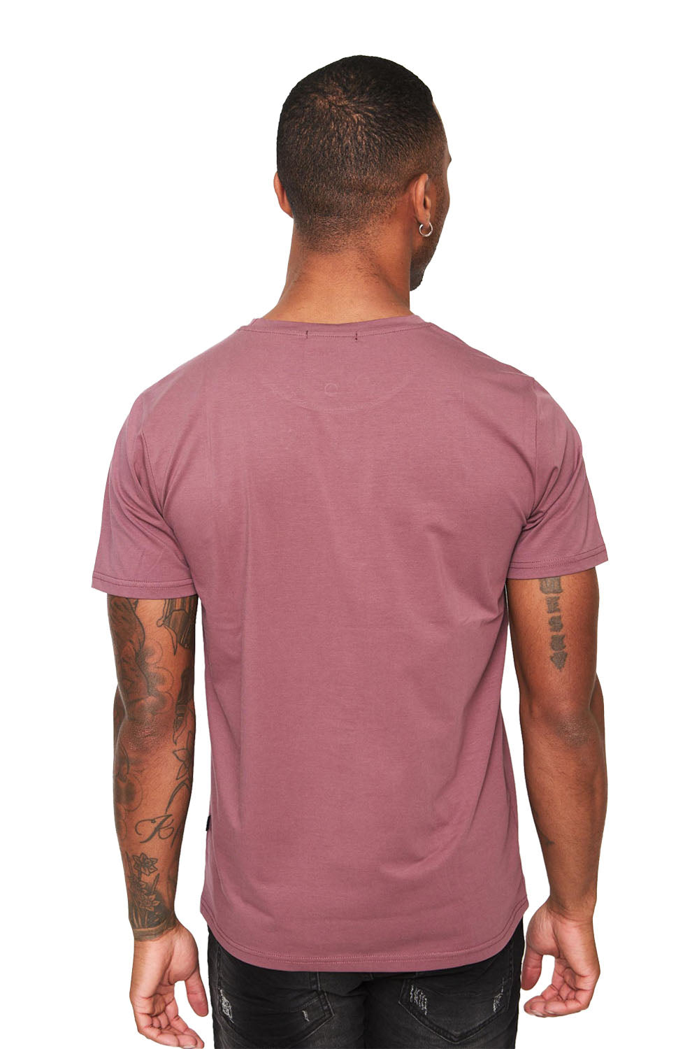 Barabas Wholesale Men's Basic Solid Color Crew-neck T-shirts ST933 dark purple