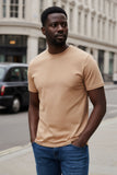 Barabas Wholesale Men's Basic Solid Color Crew-neck T-shirts ST933 Khaki