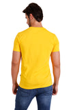 Barabas Wholesale Men's Basic Solid Color Crew-neck T-shirts ST933 Mustard