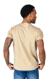 Barabas Wholesale Men's Basic Solid Color Premium Crew-Neck T-shirts ST933 Natural
