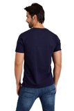 Barabas Wholesale Men's Basic Solid Color Crew-neck T-shirts ST933 Navy