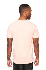 Barabas Wholesale Men's Basic Solid Color Crew-neck T-shirts ST933 pink