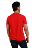 Barabas Wholesale Men's Basic Solid Color Crew-neck T-shirts ST933 Red
