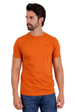 BARABAS Men's Basic Solid Color Crew-neck T-shirts ST933 Rust