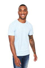 Barabas Wholesale Men's Basic Solid Color Crew-neck T-shirts ST933 sky