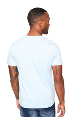 Barabas Wholesale Men's Basic Solid Color Crew-neck T-shirts ST933 sky