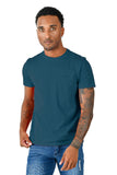 BARABAS Men's Basic Solid Color Crew-neck T-shirts ST933 teal