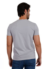Barabas Wholesale Men's Basic Solid Color Crew-neck T-shirts ST933 Grey
