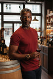 Barabas Wholesale Men's Basic Solid Color Crew-neck T-shirts ST933 Wine