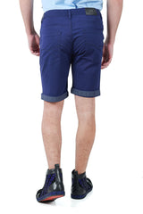 Barabas Men's Greek Key Printed Solid Color Luxury Shorts SVC4001 Navy Grey