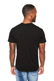 BARABAS Men's Solid Color V-neck T-shirts TV216  Black