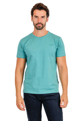 BARABAS Men's Solid Color V-neck T-shirts TV216 Cayenne