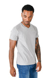 BARABAS Men's Solid Color V-neck T-shirts TV216