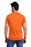 BARABAS Men's Solid Color V-neck T-shirts TV216 Rust