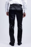 Barabas Wholesale Men's Solid Color Shiny Chino Pants VP1010 Black