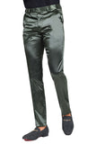 Barabas Wholesale Men's Solid Color Shiny Chino Pants VP1010 Olive