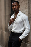 Barabas Wholesale Mens Luxury Metallic Long White