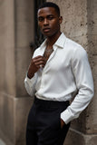 Barabas Wholesale Mens Luxury Metallic Long White