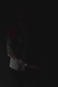 Barabas Wholesale Men's Floral Printed Rhinestone Long Sleeve Shirts SPR202