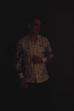 Barabas Wholesale Men's Western Pancho Villa Pattern Long Sleeve Shirts 6SPR09 Black White