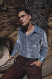 Barabas Wholesale Men's See Through Floral Embroidered Baroque Shirt 6B02 Windsurfer