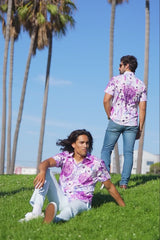 Barabas Wholesale Men's medusa paisley rhinestones short sleeve shirt SSR19
